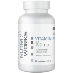 NutriWorks Vitamin K2 C D 90 kapslí Varianta: Vitamin K2 C D 90 kapslí