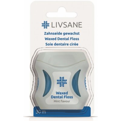 Livsane Dentální nit voskovaná 30 m – Zboží Mobilmania