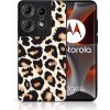 Pouzdro a kryt na mobilní telefon Motorola PROTEMIO 93426 MY ART Motorola Edge 50 Pro LEOPARD PRINT 238