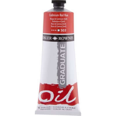 Daler Rowney Graduate olejová barva cadmium red hue 200 ml 1 ks – Hledejceny.cz