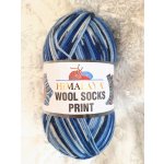 Himalaya Příze Wool socks print - S19-06 modro-světlá – Hledejceny.cz