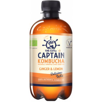 Captain Kombucha Bio Kombucha Zázvor & Citron 400 ml