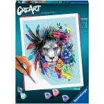 Ravensburger CreArt Pestrobarevný lev s květinami – Zboží Dáma