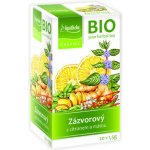 Apotheke Mediate BIO Zázvor s citronem a mátou čaj 20 x 1,5 g – Hledejceny.cz