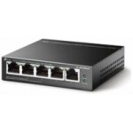 TP-Link switch TL-SF1005LP (5x100Mb/s, 4xPoE, 41W, fanless) – Zboží Mobilmania