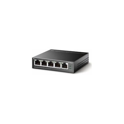 TP-Link switch TL-SF1005LP (5x100Mb/s, 4xPoE, 41W, fanless) – Zboží Mobilmania