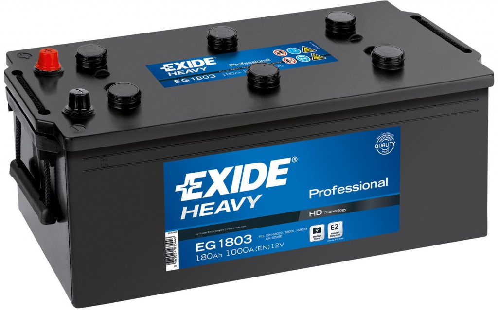 Exide Professional 12V 180Ah 1000A EG1803