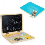 EcoToys Dřevěný notebook s magnetickým monitorem modrý – Zbozi.Blesk.cz
