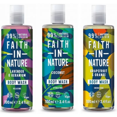 Faith in Nature přírodní sprchový gel Kokos 100 ml – Zbozi.Blesk.cz