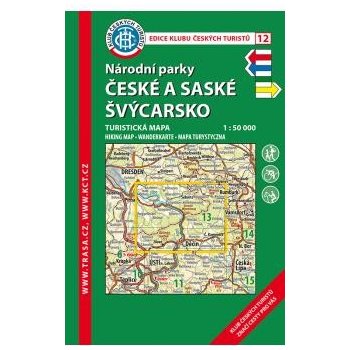 Mapa KČT 1:50 000 12 Národní parky České a Saské Švýcarsko 7.v. 2015