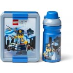 LEGO® svačinový set City modrý box + láhev – Zboží Dáma