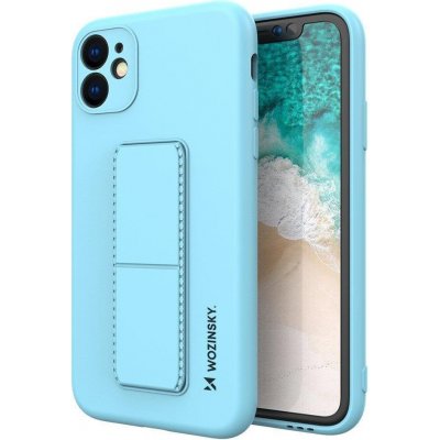 Pouzdro Wozinsky Flexibilní silikonové se stojánkem iPhone 12 Pro light modré – Zboží Mobilmania