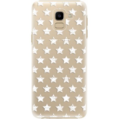 Pouzdro iSaprio - Stars Pattern Samsung Galaxy J6 bílé