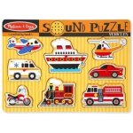 Melissa & Doug puzzle s úchyty a zvukem dopravní prostředky – Zboží Mobilmania