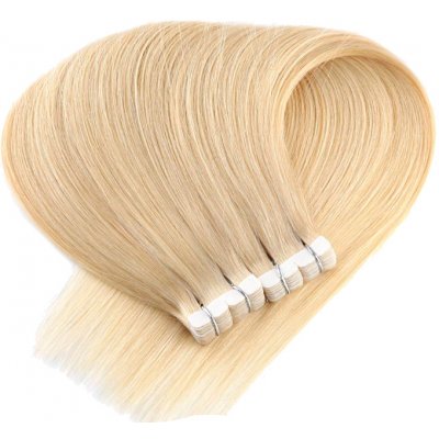 Vlasové PU pásky MINI Tape in na prodlužování vlasů 30cm 613 nejsvětlejší blond – Zboží Mobilmania