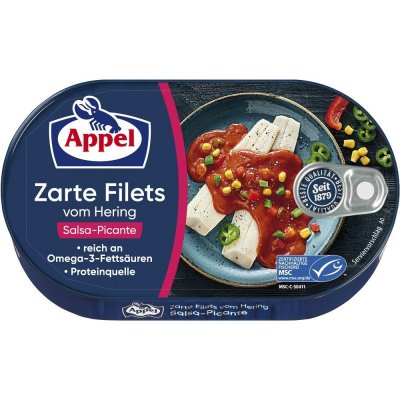 Appel Filety ze sleďů se zeleninou v pikantní rajčatové omáčce 200 g – Hledejceny.cz