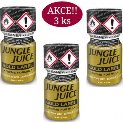Poppers Jungle Juice Gold Label 10 ml 3 ks – Zboží Dáma