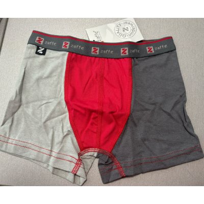 Zaffe chlapecké boxerky ZB-006-B šedo-červená – Hledejceny.cz