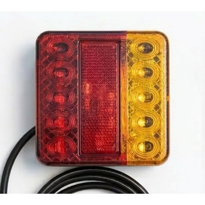 Svítilna zadní LED 12V 110x98mm - přívěsný vozík, přívěs – Hledejceny.cz