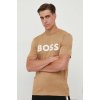 Pánské Tričko Boss bavlněné tričko s potiskem 50495742 béžová