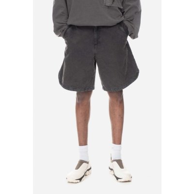 A-COLD-WALL bavlněné šortky Garment Dyed Panel Short ACWMB184 BLACK černá