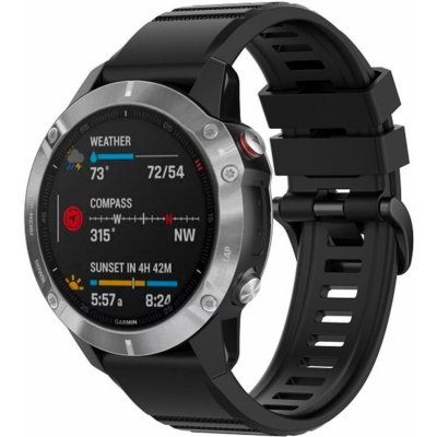 FIXED Silicone Strap řemínek pro Garmin QuickFit 22mm černý FIXSST-QF22MM-BK