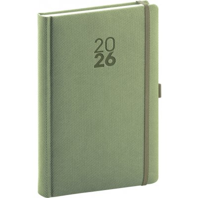 Diamante A5 Denní 2026 olivová – Zboží Živě