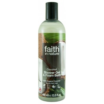 Faith in Nature přírodní sprchový gel a pěna BIO Kokos 400 ml