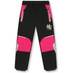 Kugo HK2870 Dívčí softshellové kalhoty nezateplené černé s růžovou – Zboží Mobilmania