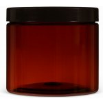 Farm.inc Plastová dóza hnědá s černým uzávěrem 500 ml – Zboží Dáma