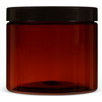 Farm.inc Plastová dóza hnědá s černým uzávěrem 500 ml – Zboží Dáma