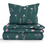 MKLuzkoviny.cz bavlna povlečení Renforcé Vlčí máky tmavě zelené 140x200 70x90 – Sleviste.cz