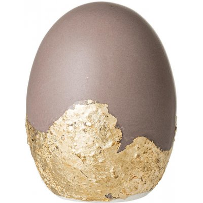 Bloomingville Dekorativní keramické vajíčko Egg hnědé – Zboží Dáma