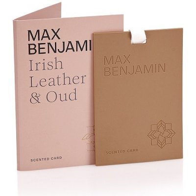 Max Benjamin Irish Leather & Oud vonná karta do skříně RB-SC10 8 x 11,5 cm 1 ks – Hledejceny.cz