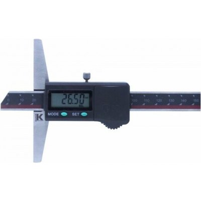 KMITEX Digitální hloubkoměr bez nosu DIN 862 IP67 0-300mm 2055.300 – Zboží Mobilmania