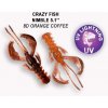 Návnada a nástraha Crazy Fish Nimble 12,5 cm 8D Orange coffee 3 ks