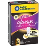 Always Hygienické vložky s křidélky Platinum Secure Night Extra vel. 5 16 ks – Hledejceny.cz
