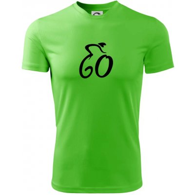 Cyklista slaví šedesátku (60) pánské triko Fantasy sportovní dresovina apple green – Sleviste.cz