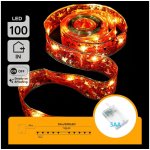Aigostar LED Vánoční řetěz 100xLED/3xAA 10m teplá bílá červená B103033XH – Hledejceny.cz
