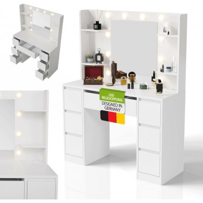 Juskys 107343 toaletní stolek led bílá – Sleviste.cz