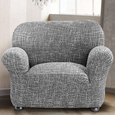 GA.I.CO bielastický potah na křeslo Grafiti Nový antracit 60 - 110 cm – Sleviste.cz