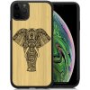 Pouzdro a kryt na mobilní telefon Apple PROTEMIO 28276 BAMBOO Dřevěný kryt Apple iPhone 11 Pro ELEPHANT (086)