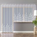 Forbyt žakarová kusová záclona EMILIA jednobarevná bílá, výška 150 cm x šířka 300 cm (na okno) – Zbozi.Blesk.cz