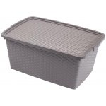 Heidrun Plastový úložný box s víkem 20 l bílá – Zboží Dáma