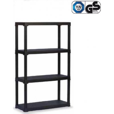 Mamutex Regál 1330 x 800 x 400 mm 4 police černý – Zboží Dáma