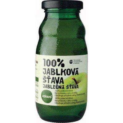 Zdravo 100% Jablková šťáva 200 ml – Zboží Mobilmania
