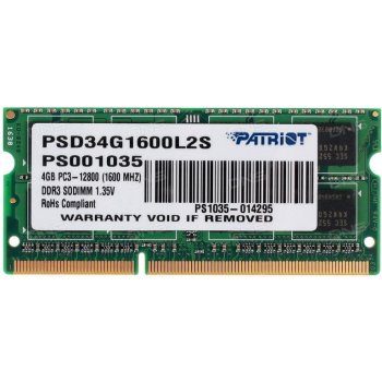 Patriot Signature DDR3 4GB 1600MHz PSD34G1600L2S