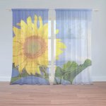 Sablio Záclony Slunečnice 2: 2ks 150x250cm – Hledejceny.cz