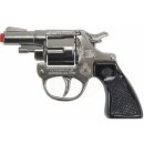 Alltoys policejní revolver kovový stříbrný kovový 8 ran