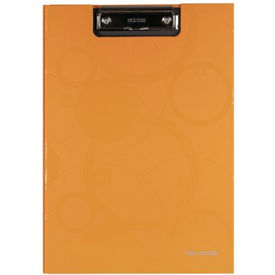 Neo Colori A4 podložka s klipem uzavíratelná dvojdesky oranžová – Zboží Mobilmania